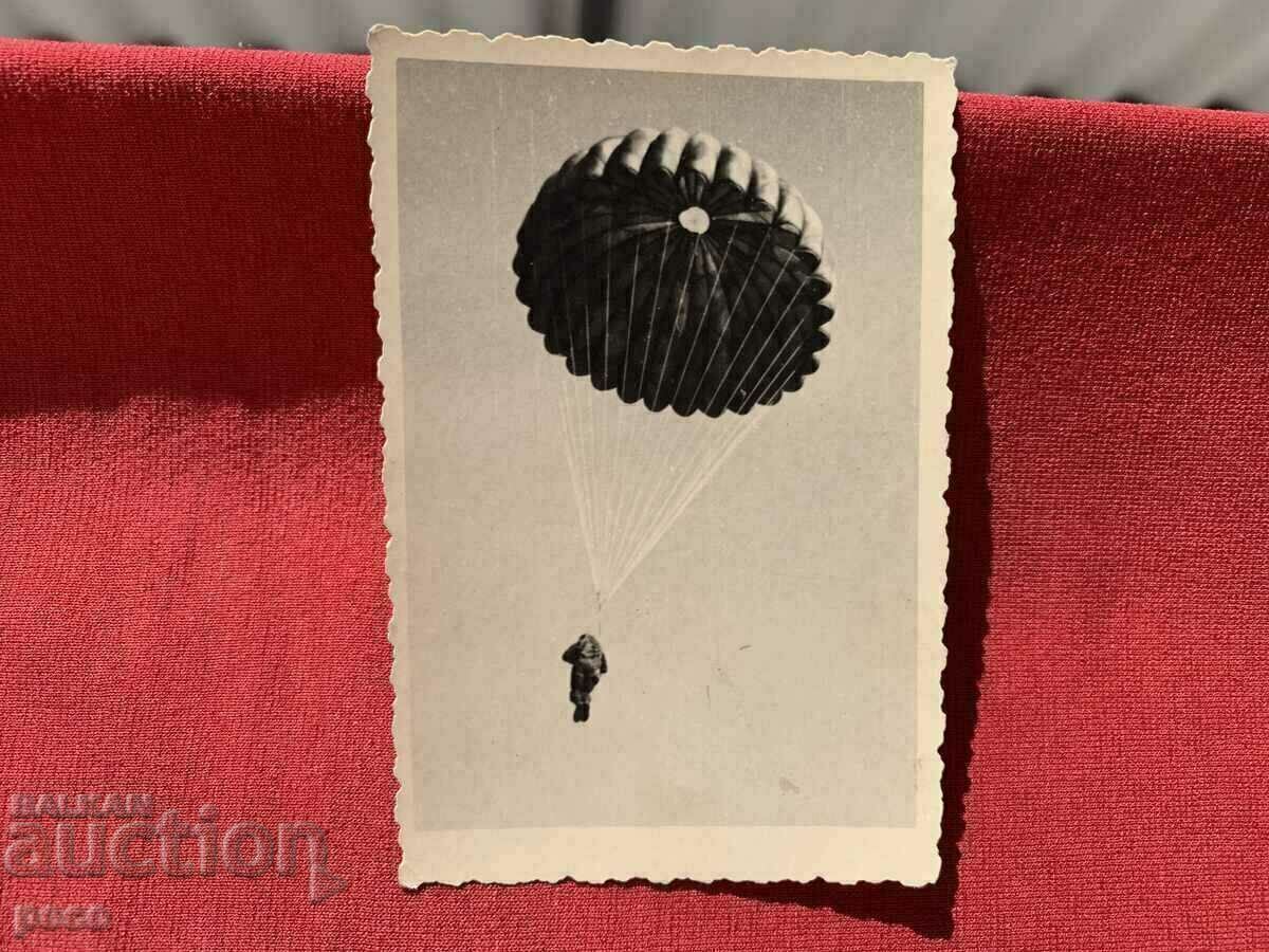 Auction Parachute Squad Bulgaria 40s old photo Auction Parachute Squad Bulgaria 40s old photo