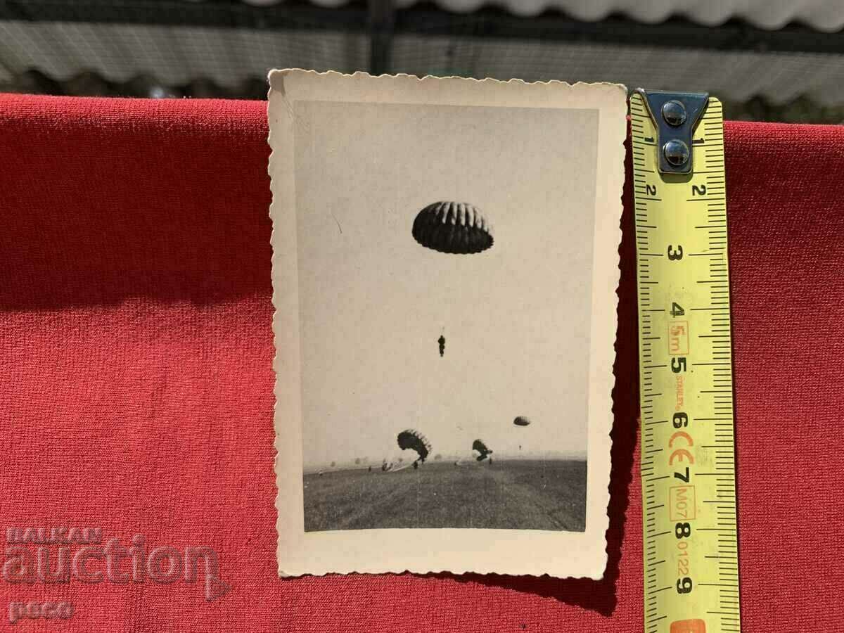 Delivery of Parachute Squad Bulgaria 40s old photo Delivery of Parachute Squad Bulgaria 40s old photo