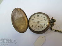 OMEGA SILVER TRIPLE COVER POCKET WATCH