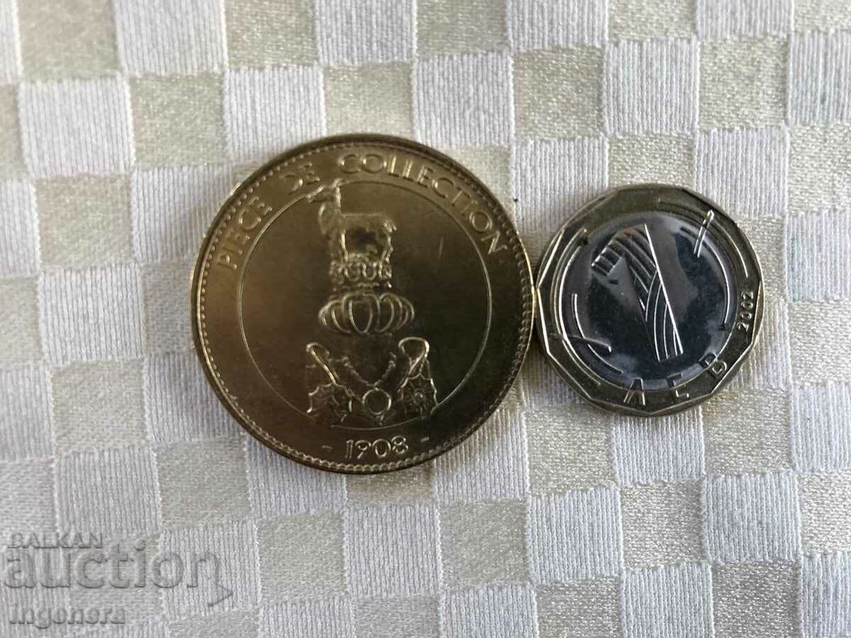 МЕДАЛ ПЛАКЕТ МОНЕТА ПОЗЛАТА