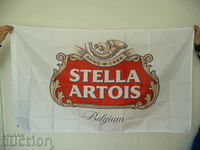 Stella Artois flag flag Stella Artois beer advertisement white belgium