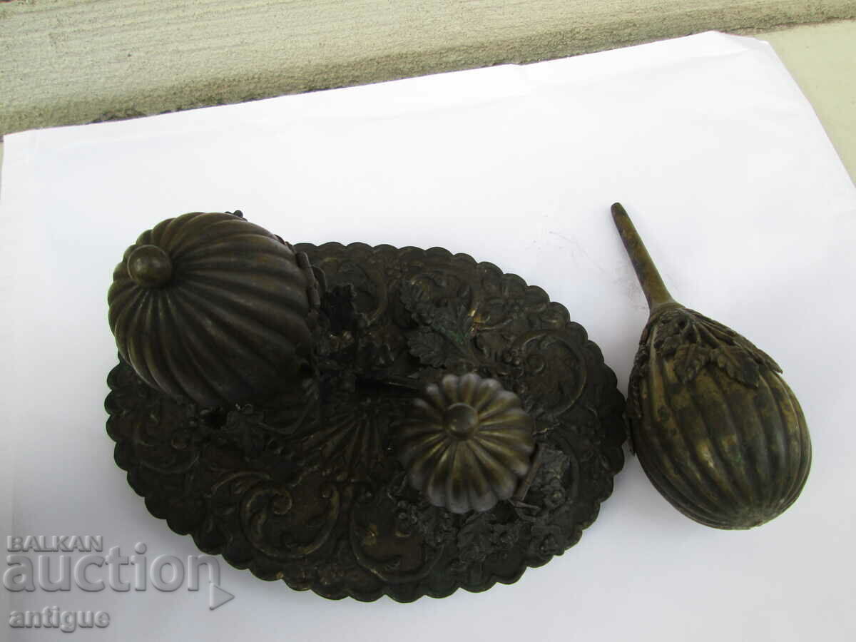 VESSEL FOR THANKSGIVING - TURKEY END OF THE 19th CENTURY BRONZE - 5 VESSEL FOR THANKSGIVING - TURKEY END OF THE 19th CENTURY BRONZE - 5