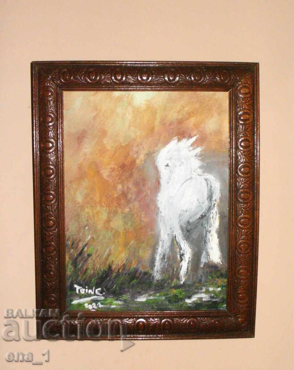 "White Horse" - French impression by TOINE after Vladko Stefanovski "White Horse" - French impression by TOINE after Vladko Stefanovski