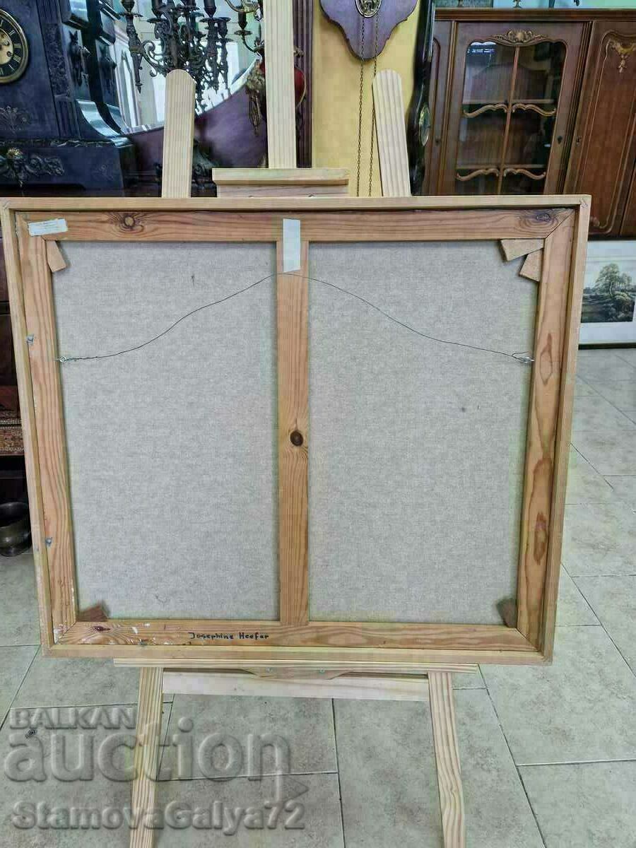 Υπέροχη αντίκα μάστερ ζωγραφική με λάδι σε καμβά - 7