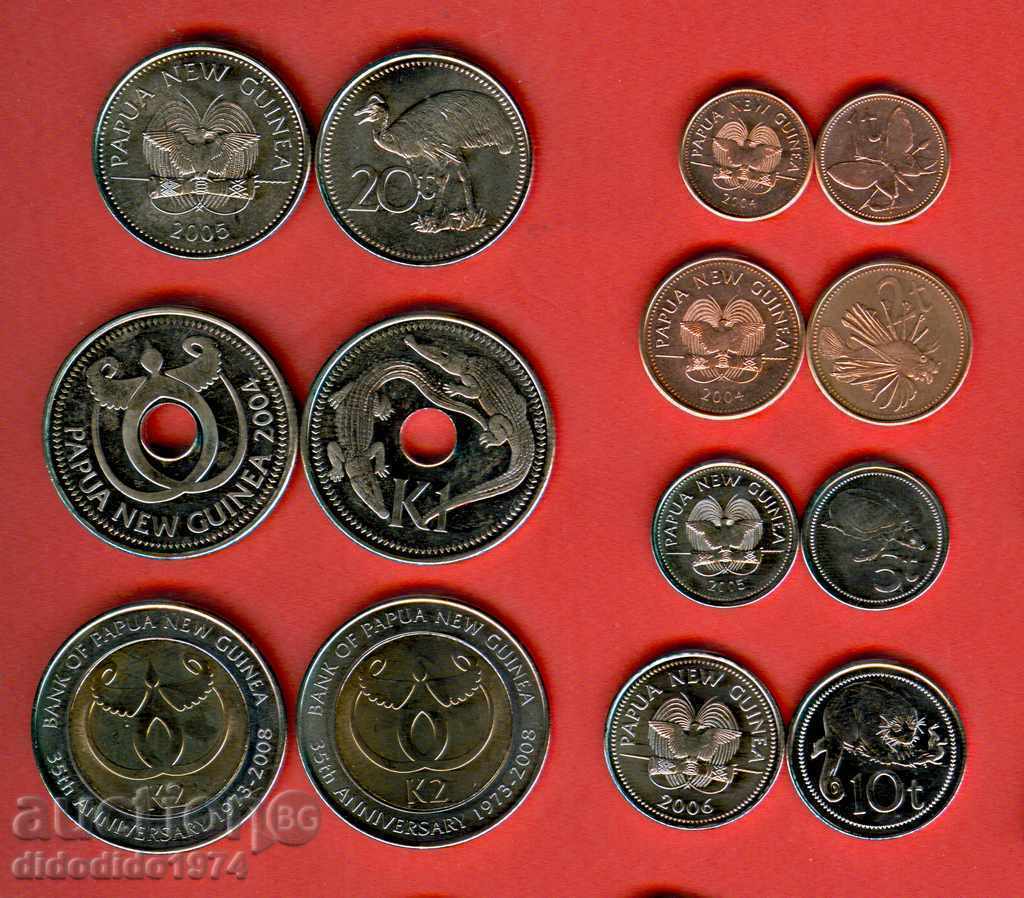 PAPUA NEW GUINEA PAPUA GUINEA SET issue NEW UNC PAPUA NEW GUINEA PAPUA GUINEA SET issue NEW UNC