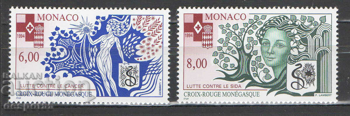 1994. Монако. Червения кръст на Монако - Здравни кампании.
