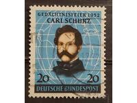 Germany 1952 Personalities €10 Stamp