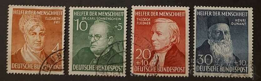 Германия 1952 Личности/Благотворителни марки 140€ Клеймо