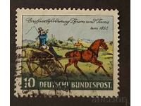Germany 1952 Anniversary/Horses €4 Stamp