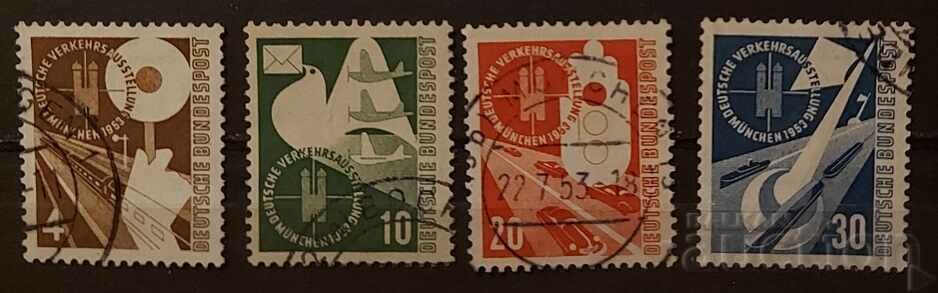 Германия 1953 Автомобили/Локомотиви/Кораби/Птици 49€ Клеймо