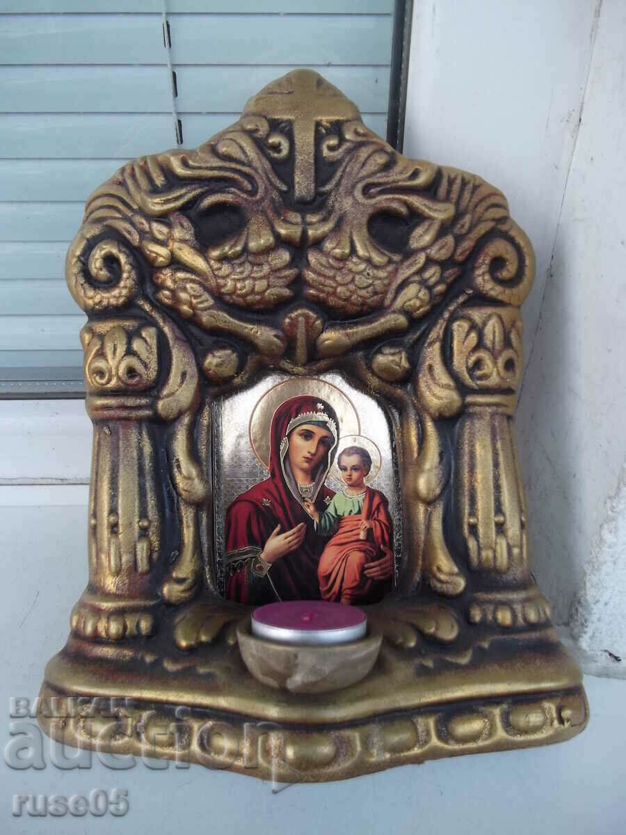 Икона "Св. Богородица с Младенеца" керамична настолна