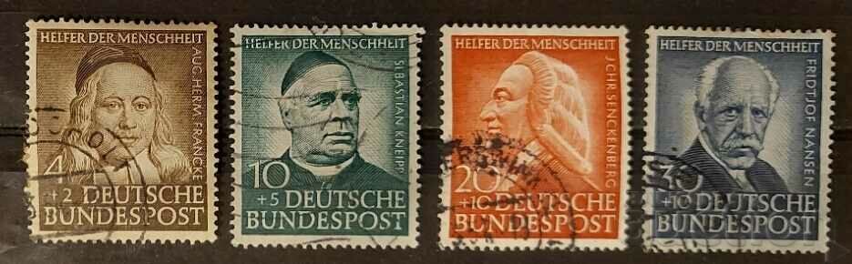 Германия 1953 Личности/Благотворителни марки 108€ Клеймо
