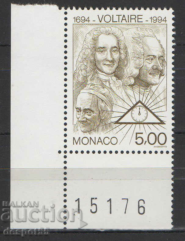 1994. Monaco. 300 de ani de la nașterea lui Voltaire.