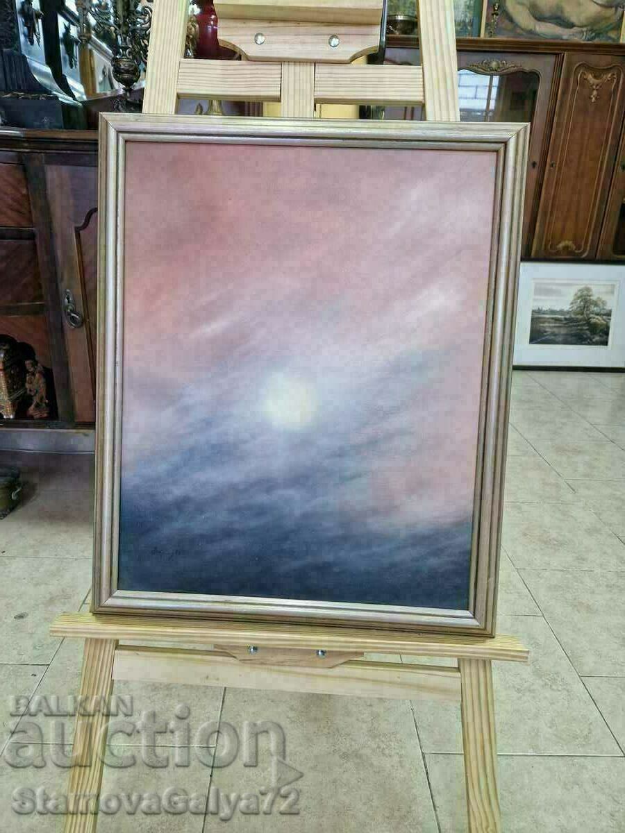 Beautiful antique master original painting oil canvas