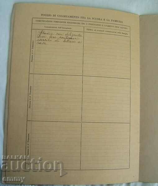 Delivery of Certificate from the Italian Primary School in Sofia, 1931. Delivery of Certificate from the Italian Primary School in Sofia, 1931.