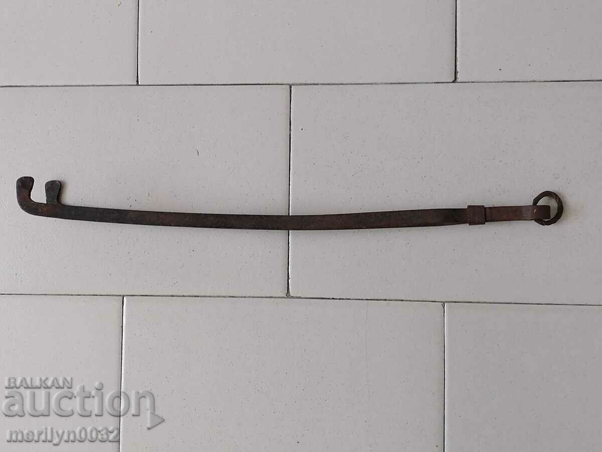 Παλιό ντιλάφι, λαβίδα, σφυρήλατο σίδερο για φούρνο - 7