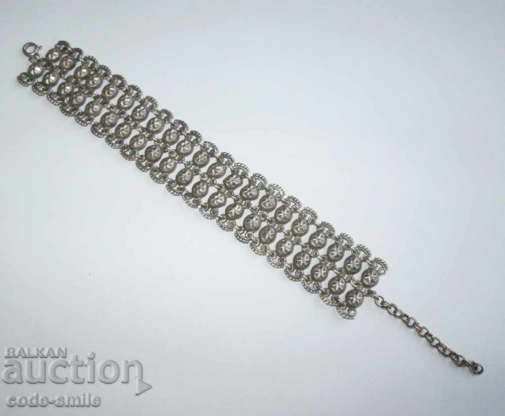 Old antique women's silver bracelet jewelry silver