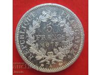 5 Franci 1873 Un argint francez CALITATE COMPARAȚI ȘI EVALUAȚI !