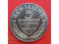 5 Schilling Austria Argint 1964