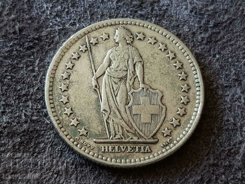 2 φράγκα 1943 Ελβετία ΑΣΗΜΕΝΙΟ ασημένιο νόμισμα ασημένιο με τιμή 45.00 BGN | € 23.01