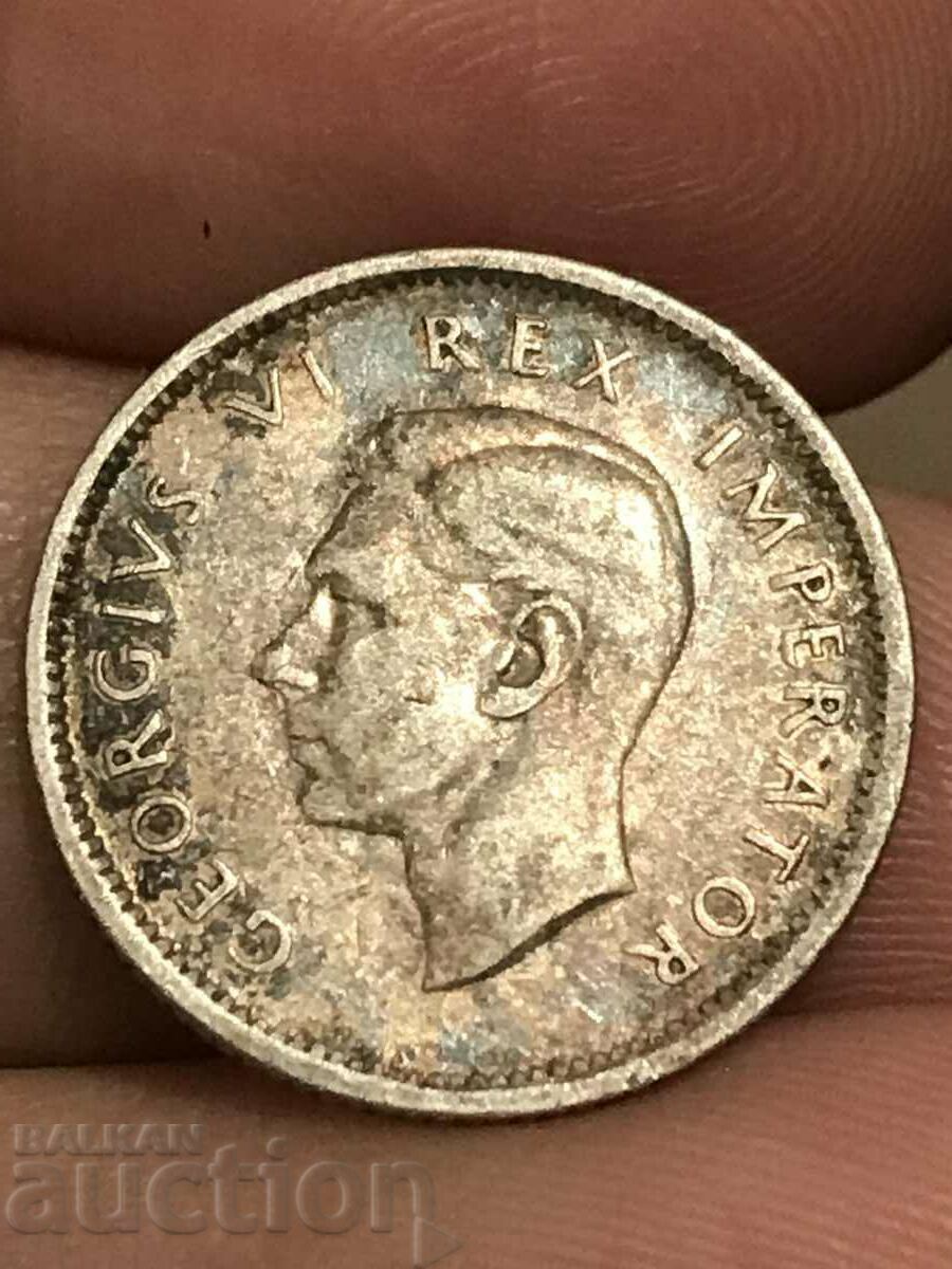 South Africa 6 pence 1940 George VI Silver with price 14.00 BGN | € 7.16 South Africa 6 pence 1940 George VI Silver with price 14.00 BGN | € 7.16