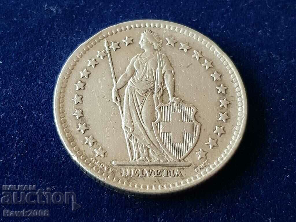 Delivery of 2 francs 1948 Switzerland SILVER silver coin silver Delivery of 2 francs 1948 Switzerland SILVER silver coin silver