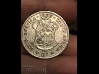 Южна Африка 2 шилинга 1955 Елизабет сребро