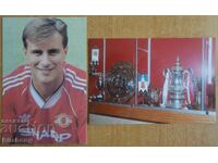 Card - Clayton Blackmore + photo Manchester United