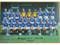 Card - Rangers 1993/94 with autographs