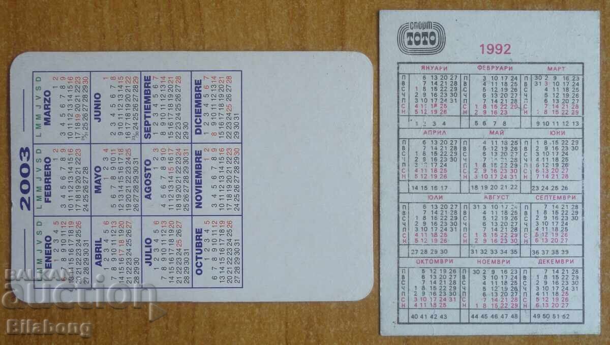 Calendaruțe - Deportivo Alaves 2003 și Hristo Stoichkov 1992 cu preț € 2.00 | 3.91 BGN