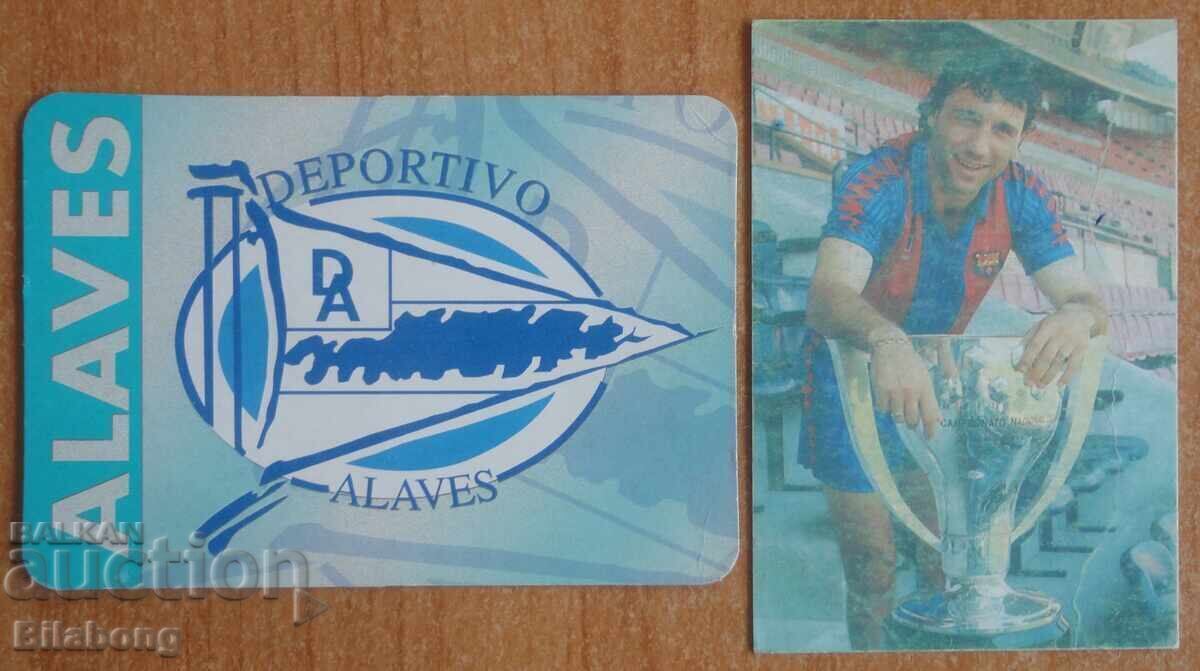 Calendars - Deportivo Alaves 2003 and Hristo Stoichkov 1992 Calendars - Deportivo Alaves 2003 and Hristo Stoichkov 1992
