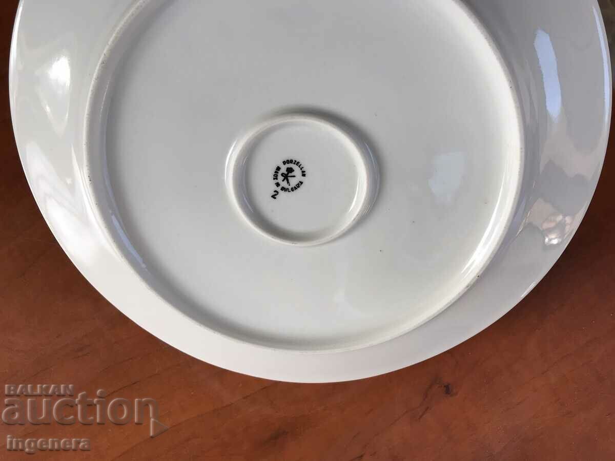 PORCELAIN PLATE BIG PLATEAU BULGARIA - 5 PORCELAIN PLATE BIG PLATEAU BULGARIA - 5