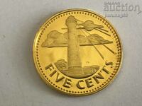 Barbados 5 cents 1973 (BS)