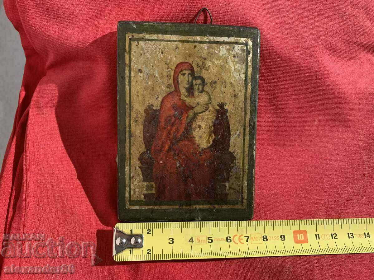 Russian Church Shipka old small icon - 5