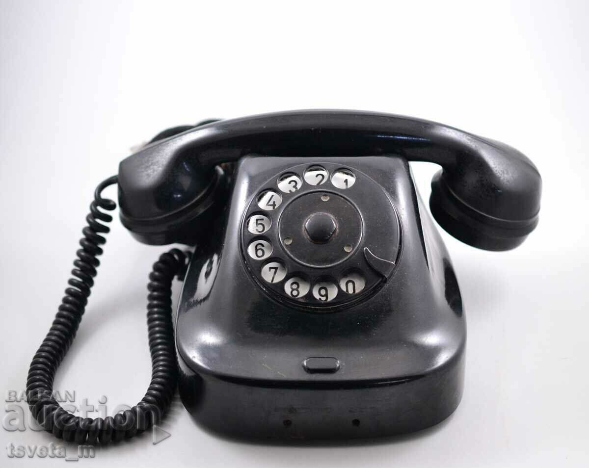 Български телефонен апарат Белоградчик ТА-42 1963г. бакелит