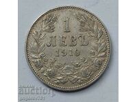 1 лев сребро 1910 -  сребърна монета #13