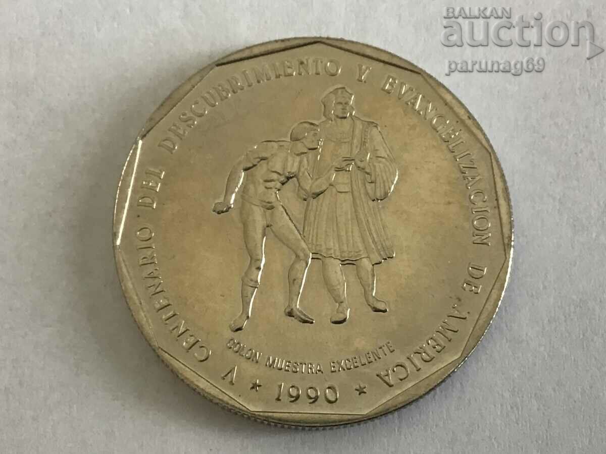 Доминиканска Република 1 песо 1990 година (BS)