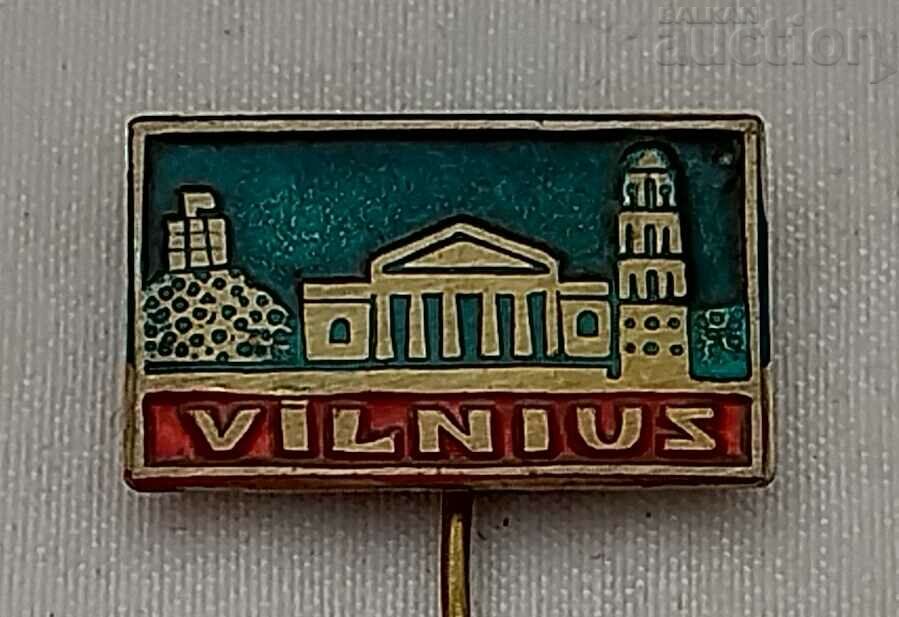 VILNIUS LITHUANIA BADGE ENAMEL