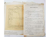 Old tourist contracts with specifications, 1932. - 4 pcs.