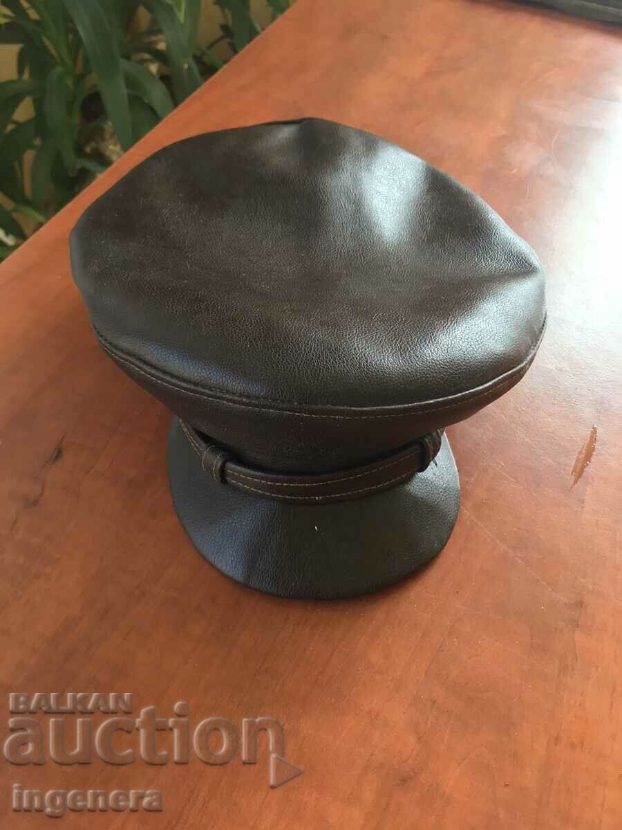 CAP LEATHER HAT FROM THE EARLY SOC-#7 with price 10.00 BGN | € 5.11 CAP LEATHER HAT FROM THE EARLY SOC-#7 with price 10.00 BGN | € 5.11