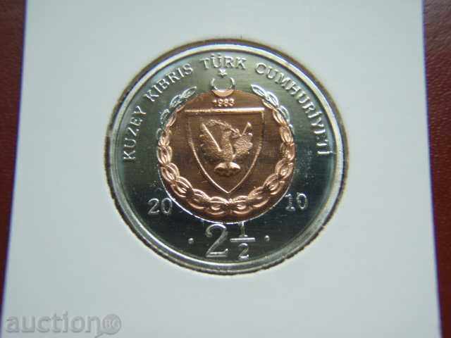 2 1/2 Lira 2010 Turkish Cyprus - Unc