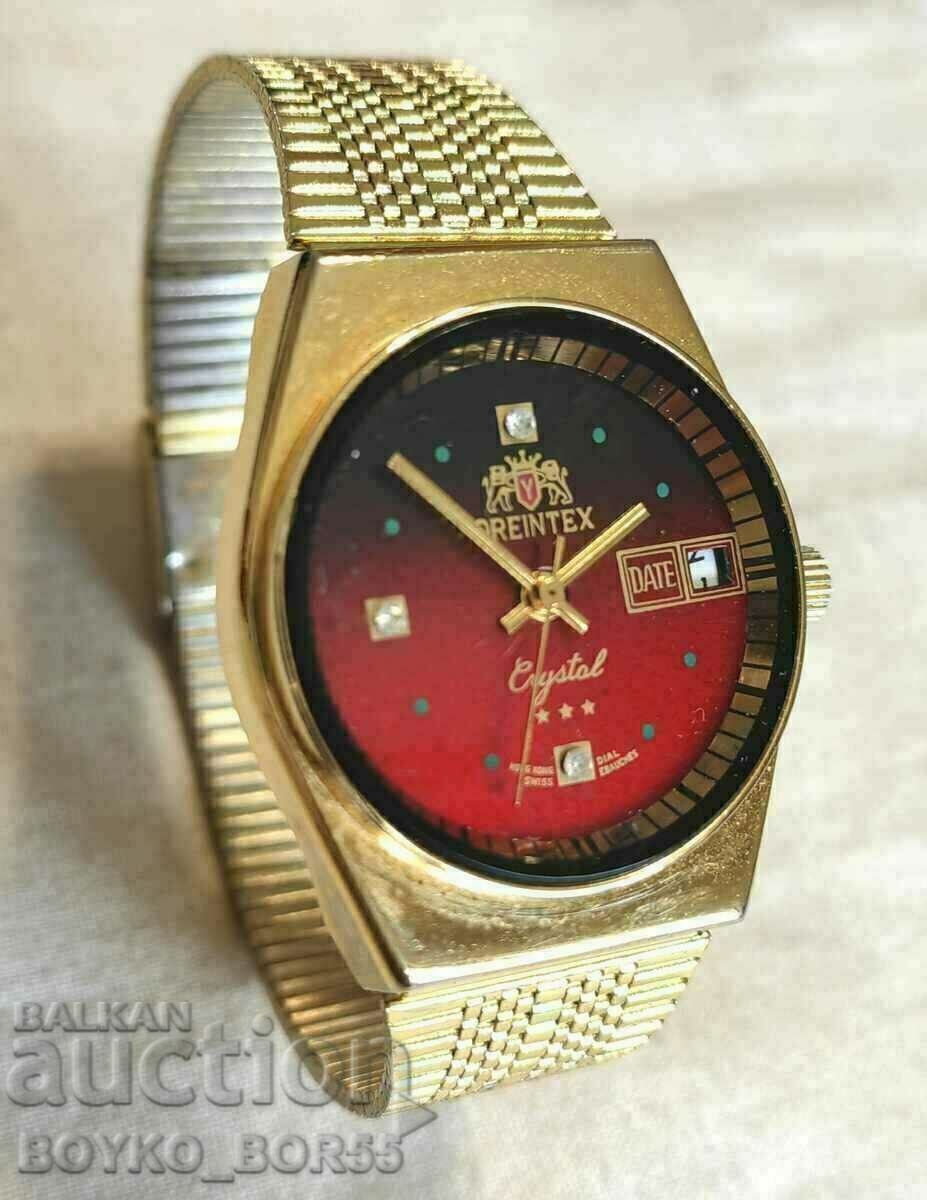 Super Rare ανδρικό μηχανικό ρολόι QREINTEX Hong Kong 70's