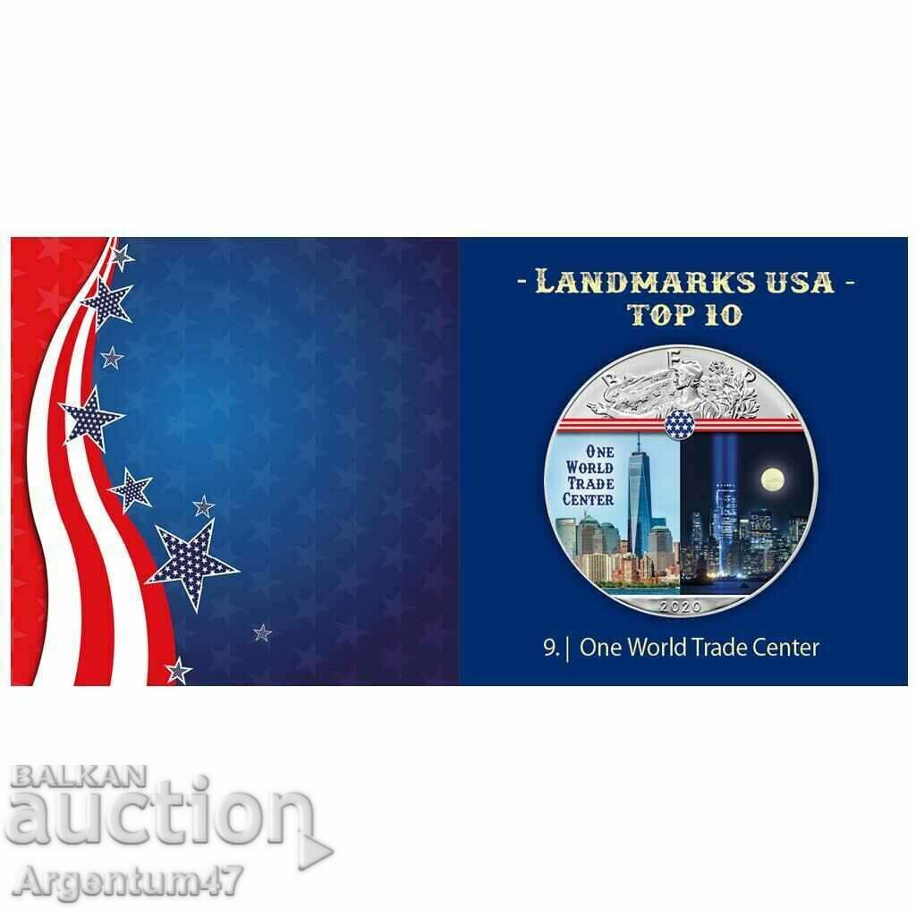 SILVER 1 OZ 2022 AMERICA WORLD TRADE CENTER with price 149.99 BGN | € 76.69 SILVER 1 OZ 2022 AMERICA WORLD TRADE CENTER with price 149.99 BGN | € 76.69