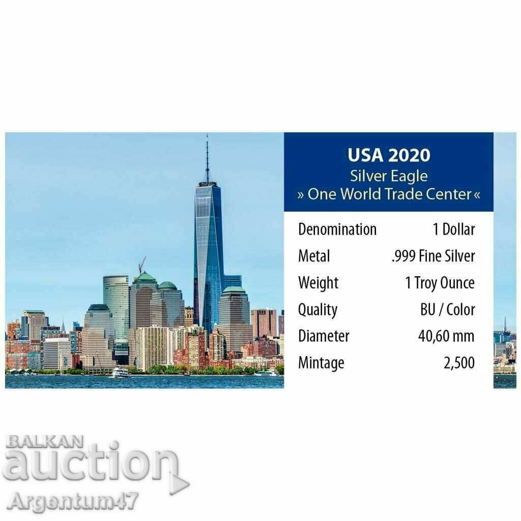 Auction SILVER 1 OZ 2022 AMERICA WORLD TRADE CENTER Auction SILVER 1 OZ 2022 AMERICA WORLD TRADE CENTER