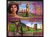 Easter Island, 2500 Pongo, 2011, πολυμερές, νέο, UNC