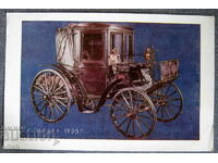 Retro model car car 1899 color lithograph