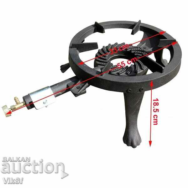 Cast iron gas stove, 3-leg pyrosti - 7.5 kV with price 45.50 BGN | € 23.26 Cast iron gas stove, 3-leg pyrosti - 7.5 kV with price 45.50 BGN | € 23.26