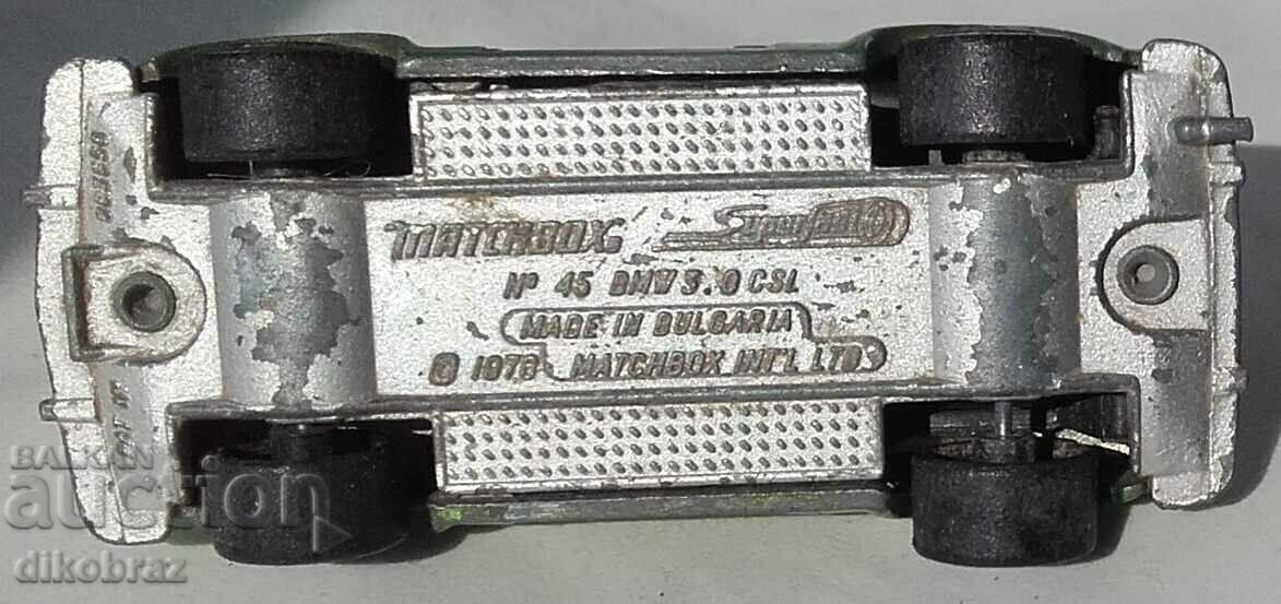 Δημοπρασία BMW / BMW 3.0 CSL - Matchbox Bulgaria 1978 Δημοπρασία BMW / BMW 3.0 CSL - Matchbox Bulgaria 1978