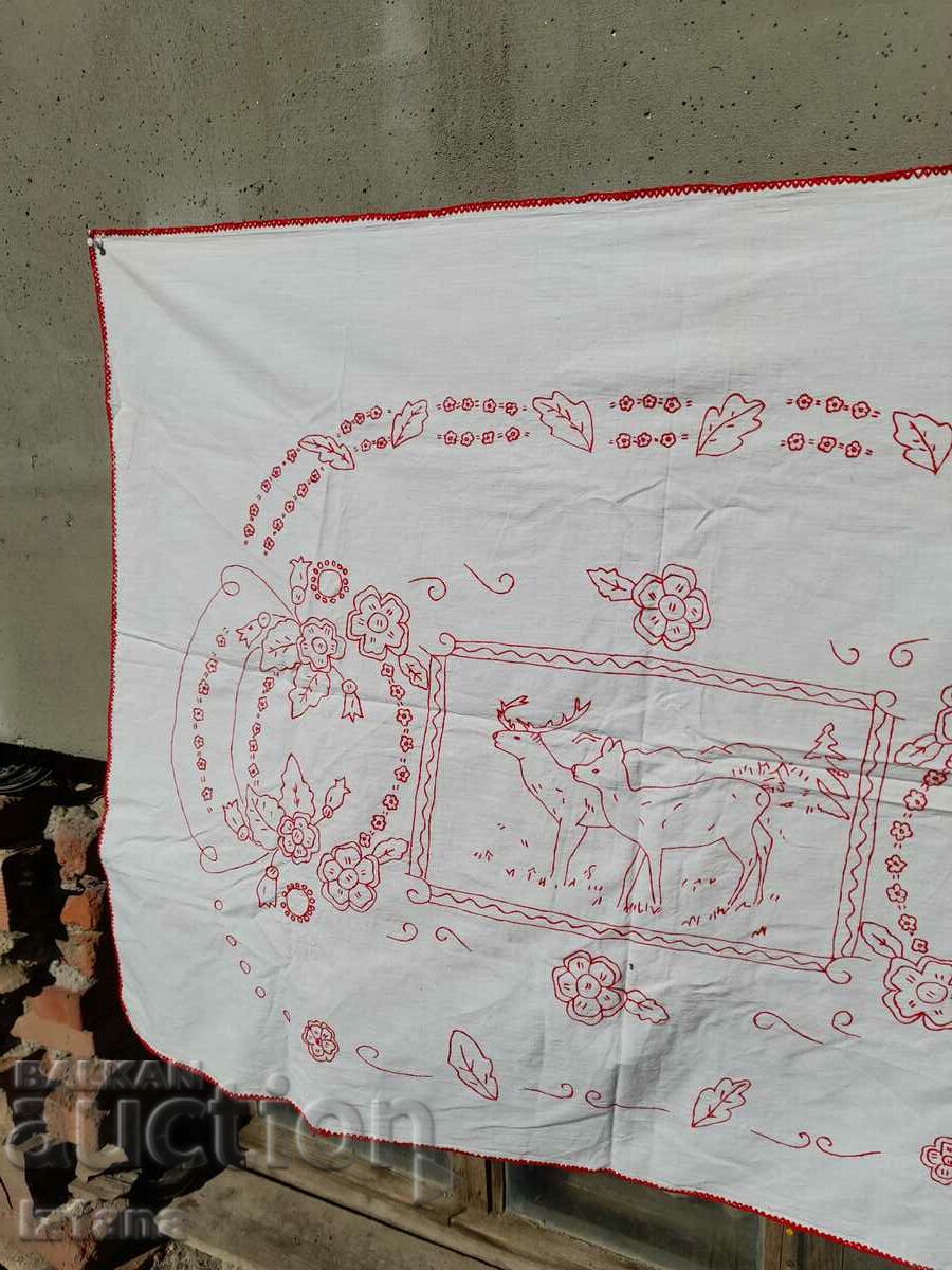 Auction An old embroidered hacker, wall cover Auction An old embroidered hacker, wall cover