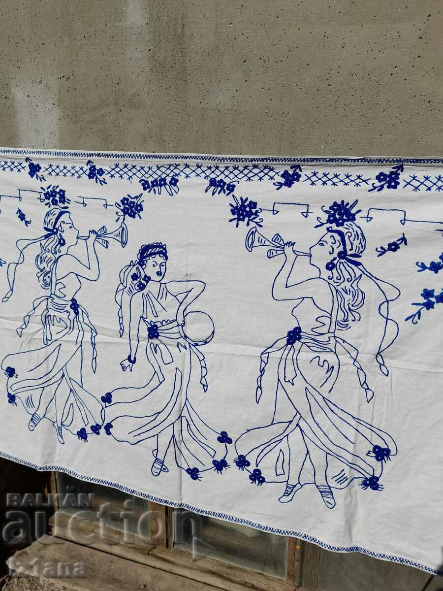 Delivery of An old embroidered hacker, wall cover Delivery of An old embroidered hacker, wall cover